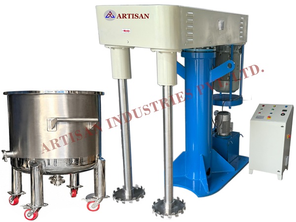 Twin Shaft Disperser- Hydraulic Lifting